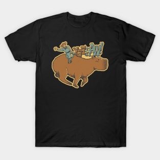 Capybara Cowboy Yee Haw by Tobe Fonseca T-Shirt